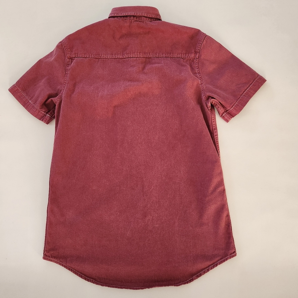 Topman burgundy Shortsleeve Button-down Shirt - Picture 3 of 10